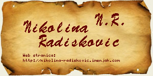 Nikolina Radišković vizit kartica